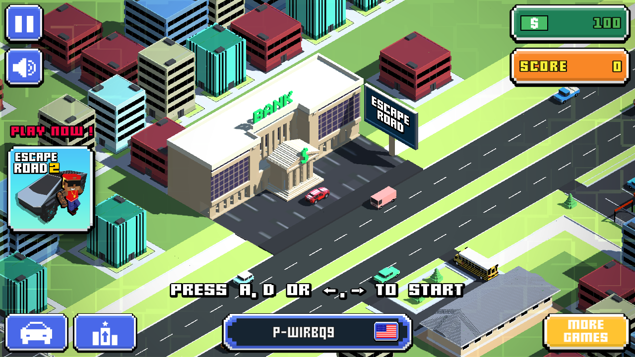 Escape Road game screen