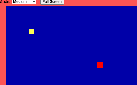 Snake game screen